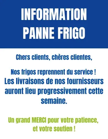 Info panne frigo