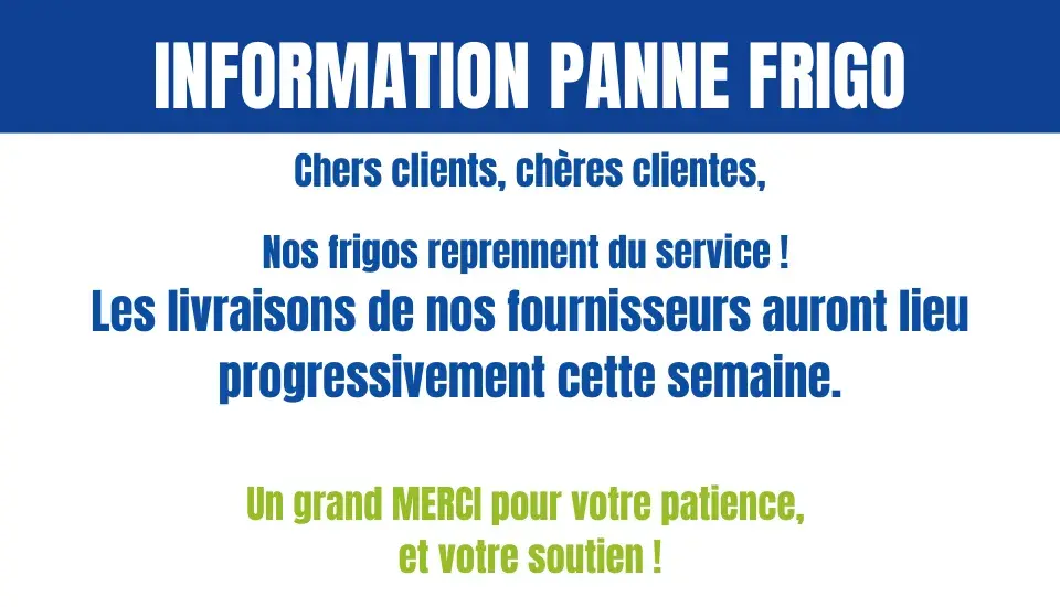 Info panne frigo